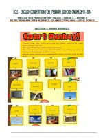 Đề thi Tiếng Anh Violympic lớp 5 vòng 3 năm 2013 - 2014