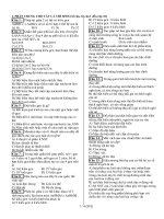 ĐỀ THI THỬ MÔN SINH TNTHPT SỐ 1