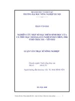 nghiên cứu một số đặc điểm sinh học của cá tiểu bạc neosalanx taihuensis chen, 1956 ở hồ thác bà – yên bái