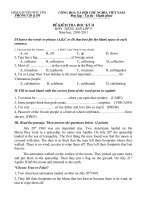 Đề thi học ki 2 Tiêng Anh 99