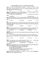 Tốc độ Pư và CBHH luyện thi DH