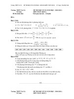 ĐỀ THI HỌC KỲ II Toán 10(NC)