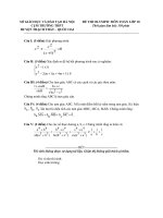 Đề thi OLYMPIC Toán 10 năm 2011   Thạch Thất Quốc Oai