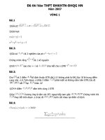 Đề thi vào chuyên ĐHQG Hà Nội