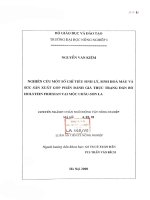 Nghiên cứu  một số chỉ tiêu sinh lý sinh hóa máu và sức sản xuất góp phần đánh giá thực trạng đàn bò holstein friesian tại mộc châu sơn la
