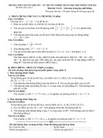 đề và đáp án thi thử  khối 12 lần 2