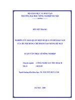 nghiên cứu bảo quản một số quả có múi đặc sản của hà nội bằng chế phẩm tạo màng bề mặt