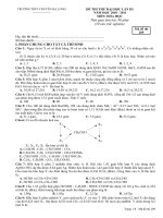 De thi thu DH 16 5 2011 co DA