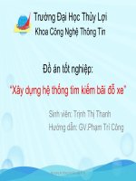 Xây dựng hệ thống tìm kiếm bãi đỗ xe