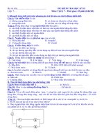 DE KIEM TRA LY 7 HK2   2010   2011 ma trận mới nguyễn xuân thư