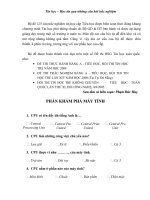 tin hoc  qua nhung cau hoi trác nghiệm