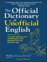 Từ Điển Tữ Ngữ Thông Tục Anh Mỹ (Slangs)