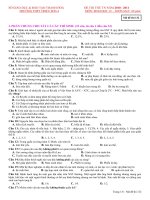 ĐỀ THI THỬ TN TỈNH THANH HÓA (MÔN SINH NĂM 2011)