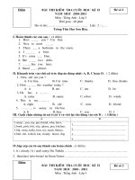 DE THI TIENG ANH CUOI NAM HOC