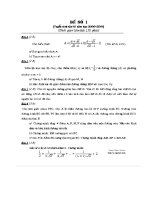 Tuyển tập các đề thi vào lớp 10 THPT của tỉnh Nam Định (2000 2008)