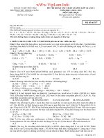 Đề Thi Thử TN  Hóa THPT Phong Châu