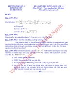 Đề tuyển sinh vào 10 (Có đáp án chi tiết)