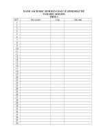 ban giao hoc sinh ve he