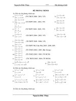 Ôn thi vào THPT chủ đề: Hệ phương trình