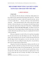 SKKN   NÂNG CAO CHẤT LƯỢNG GIANG DAY CHO GV tieu học