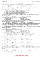 Đề Thi Thử TN  Lý  THPT Phong Châu