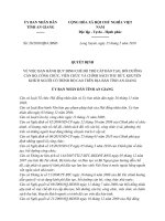 Quyết định 28/2010/QĐ UBND tỉnh An Giang ban hành quy chế trợ cấp đào tạo bồi dưỡng CB CC trên địa bàn An Giang