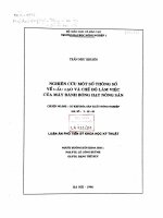 nghiên cứu một số thông số về cấu tạo và chế độ làm việc của máy đánh bóng hạt nông sản