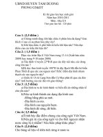 de thi giao luu hoc sinh gioi mon dia lop8 huyen Tam Duong