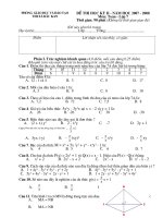 Đề Kiẻm tra KSCL toán 7