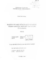 nghiên cứu một số biện pháp kỹ thuật thâm canh lúa trên đất hai vụ lúa ở hà giang