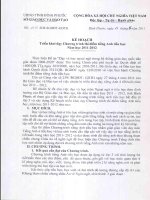 KH day tieng Anh thí điểm ở TH