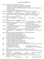 Một số bài tập về sự điện ly và bài tập về PH có đáp án