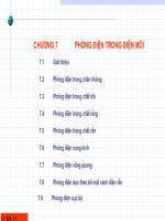 CHƯƠNG 7 PHÓNG điện TRONG điện môi
