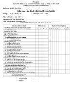 Phu lục 2. Phiếu  đánh giá giáo viên của tổ chuyên môn