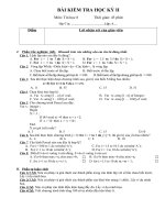 Đề thi Tin học 8 HK2