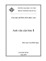 Giáo trình anh văn căn bản 1