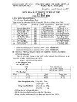 Bản báo cáo thành tích Tổ chuyên môn 4+5