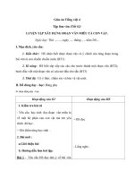 Giáo án tiếng việt 4 tuần 31 bài tập làm văn   luyện tập xây dựng đoạn văn miêu tả con vật 