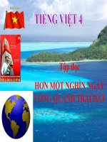 Bài giảng tiếng việt 4 tuần 30 bài tập đọc   hơn một nghìn ngày vòng quanh trái đất 