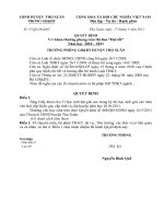 Quyết định khen thưởng số 97/QĐ PGD&ĐT ngày 17/5/2011