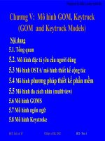 CHƯƠNG 5 mô HÌNH GOM, KEYTROCK (GOM AND KEYTROCK MODELS)