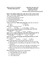 Đề kiểm tra môn Ngữ văn lớp 6 trường THCS Lộc Hạ năm 2015 - 2016