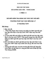 Báo cáo tập huấn bồi dưỡng giáo viên