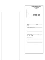 Sơ yếu lý lịch A3. Chuẩn (Tiết kiệm)