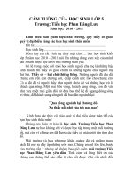 cảm tưởng của học sinh lớp 5 trong lễ tổng kết