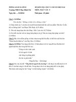 Đề kiểm tra thơ và truyện hiện đại môn Ngữ văn lớp 9 trường THCS Mạc Đĩnh Chi, Hà Nội năm 2014