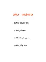CHƯƠNG 11 vật LIỆU CÁCH điện THỂ rắn 
