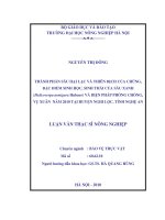 thành phần sâu hại lạc và thiên địch của chúng, đặc điểm sinh học, sinh thái của sâu xanh (helicoverpa armigera hubner) và biện pháp phòng chống, vụ xuân năm 2010 tại huyện nghi lộc, tỉnh nghệ an