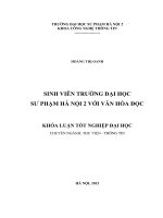 Sinh viên trường đại học sư phạm hà nội 2 với văn hoá đọc 