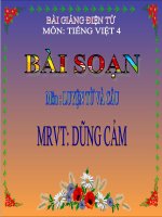 Bài giảng tiếng việt 4 tuần 25 bài luyện từ và câu   mở rộng vốn từ  dũng cảm 